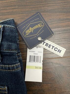 Threadgrit dark wash men’s slim straight jeans 30/34 NWT